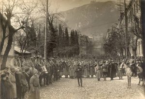 Красная армия в центре Тифлиса. Февраль 1921