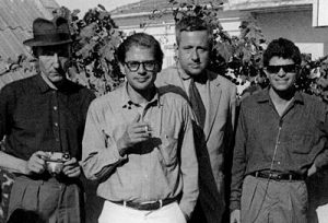 William Burroughs, Allen Ginsberg, Alan Ansen, and Gregory Corso,